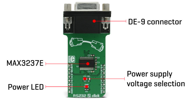 Mikroe MIKROE-2897 RS232 2 Click板